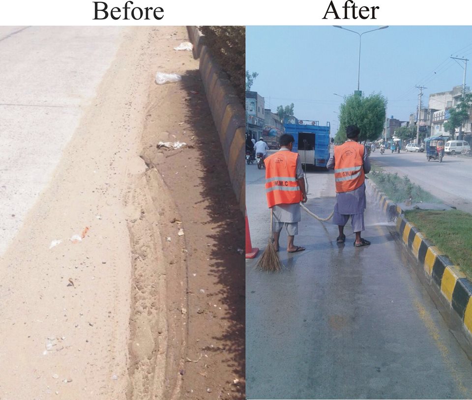 Special Operations on Sialkot Road After Rain