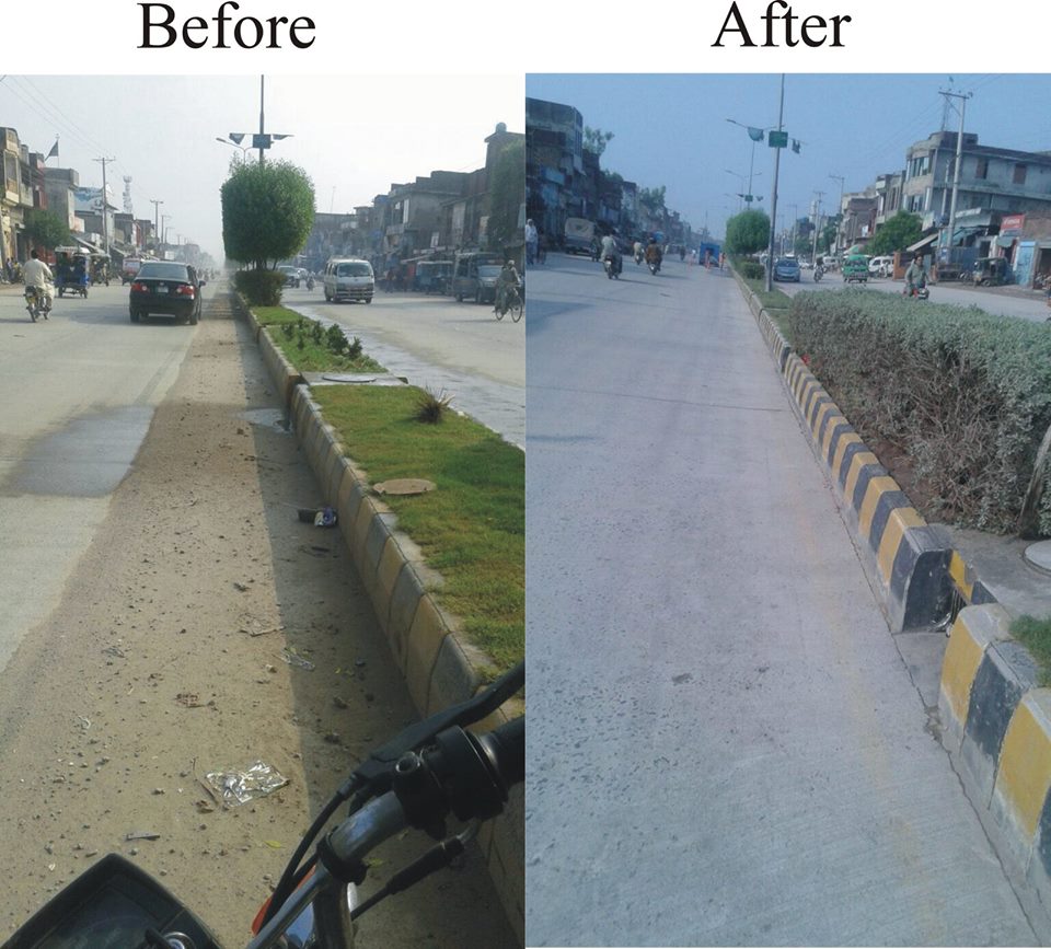 Special Operations on Sialkot Road After Rain