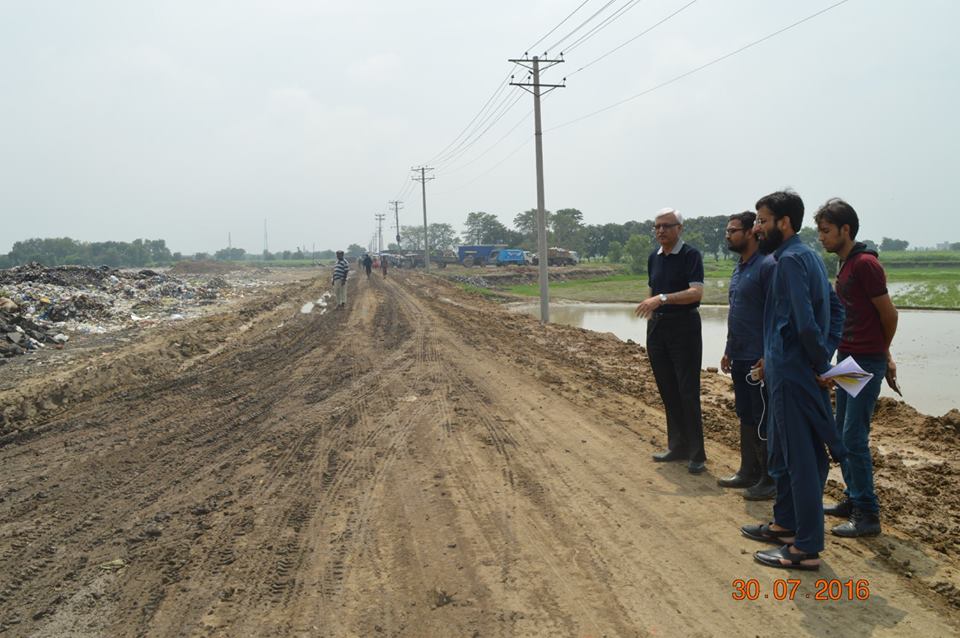 MD GWMC Dr Atta-ul-Haq Visited Disposal Site After the Rain