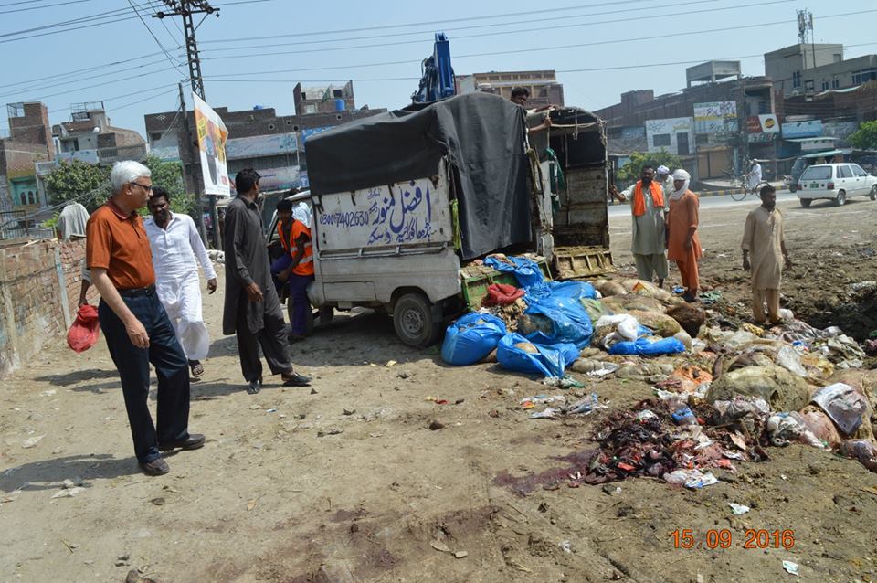 MD GWMC Visits different areas to check cleanliness of the City