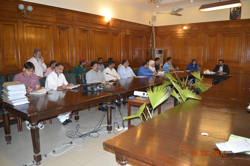 MD GWMC Attending Meeting in DCO Office regarding Muharram ul Haram