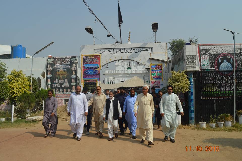 Chairman along with MD GWMC visited different Imam Bargah
