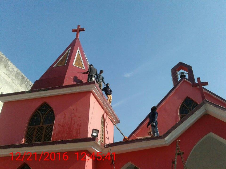 GWMC Conducted special cleaning activity in churches for Christmas