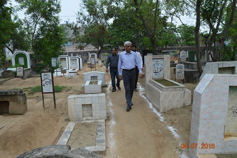 MD GWMC visited Graveyards and Eid Gahs for Cleanliness