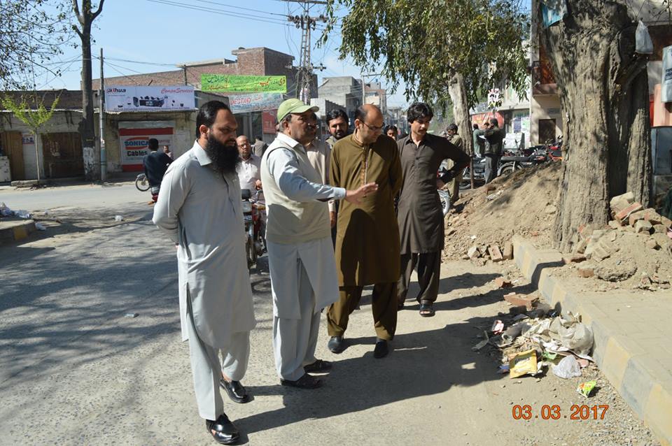 Company Secretary along with Senior Manager ops and Manager ops visiting different areas of UC 14