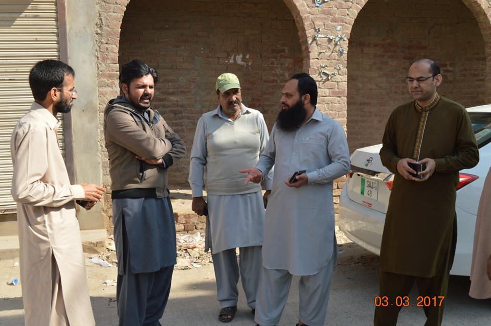 Company Secretary along with Senior Manager ops and Manager ops visiting different areas of UC 14