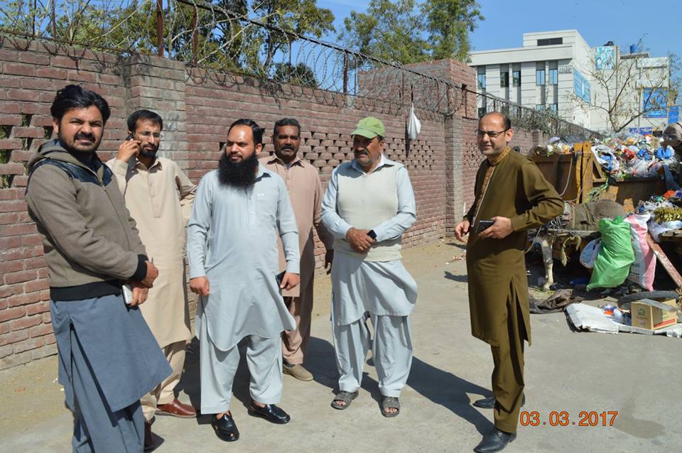 Company Secretary along with Senior Manager ops and Manager ops visiting different areas of UC 14