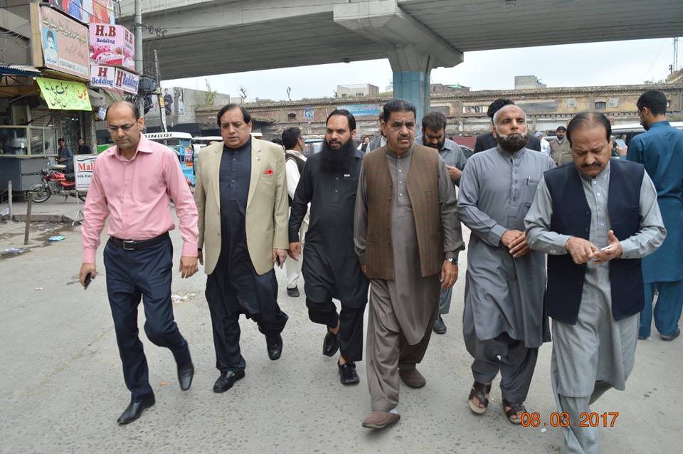 Company secretary along with Senior Manager Ops and Assistant Manager Operations Visited cloth market Gujranwala