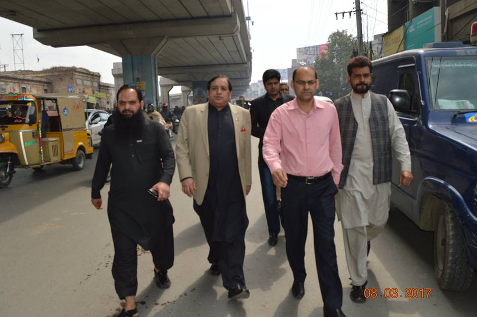 Company secretary along with Senior Manager Ops and Assistant Manager Operations Visited cloth market Gujranwala