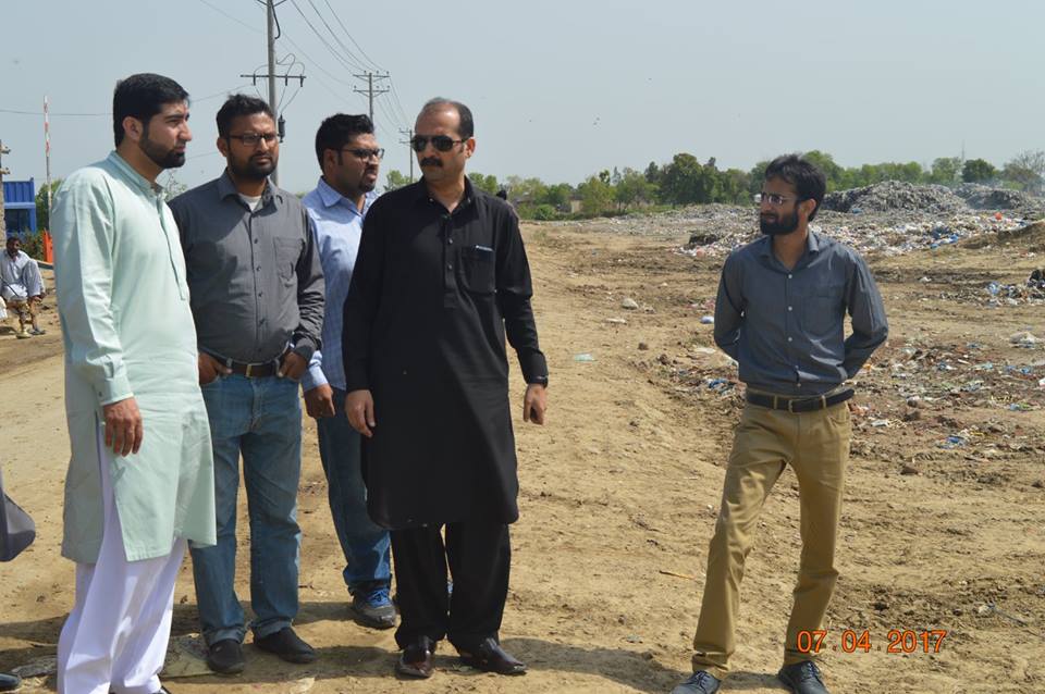 Acting MD Mr Qasim Akbar Visited Disposal SIte