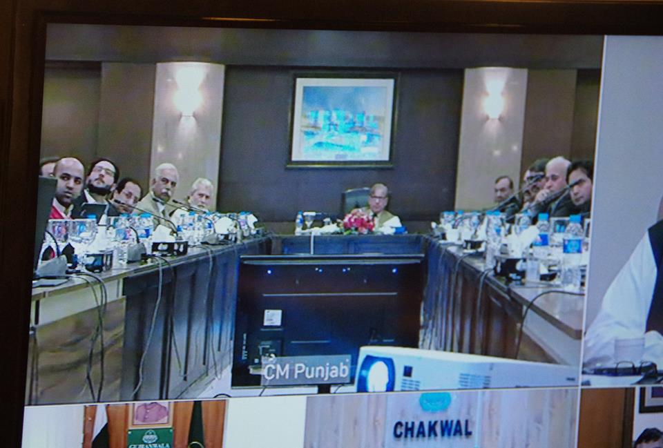 Chief Minister Punjab Saaf Dehat Review Meeting Via Video link.
