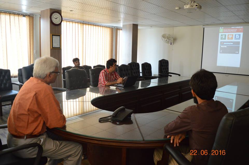 Briefing to MD over android based attendance and monitoring system