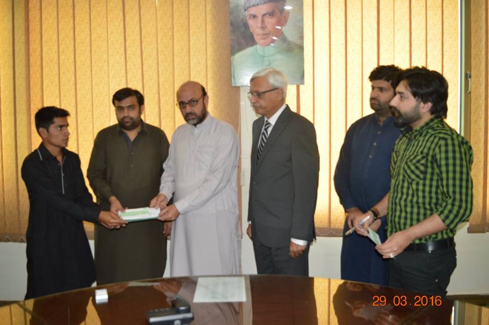 Cheque Distribution to Deceased Employee Families