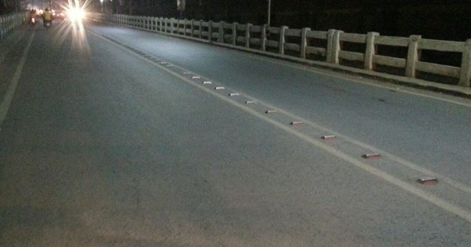 Condition of roads at night at Gujranwala