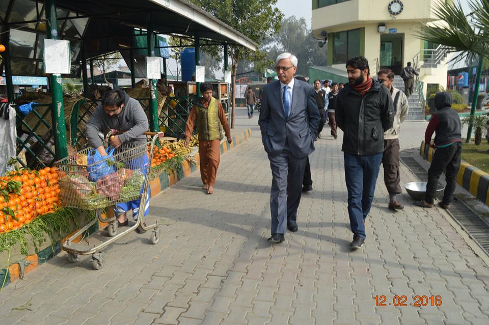 MD visit to check cleanliness of Sasta Bazar