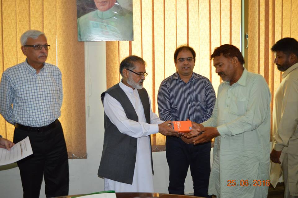 Chairman and MD GWMC Distributing Android Mobiles for attendance and monitoring