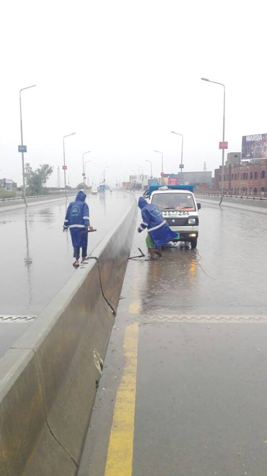 Operations during rainy weather