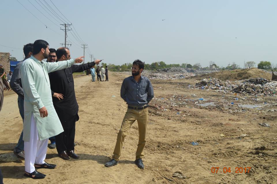 Acting MD Mr Qasim Akbar Visited Disposal SIte