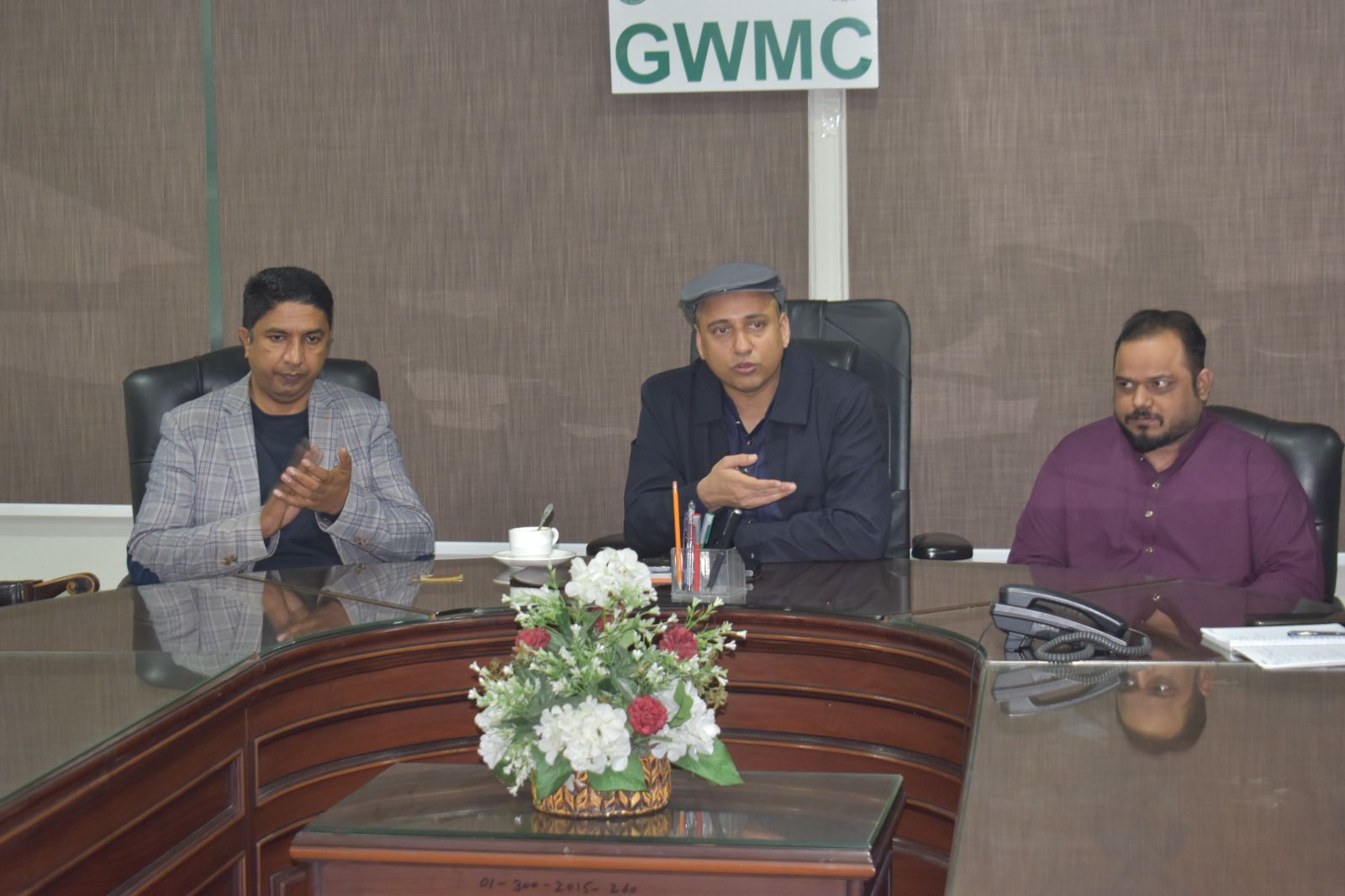Chairman GWMC m kashif ismail gujjar meeting with gwmc operation team